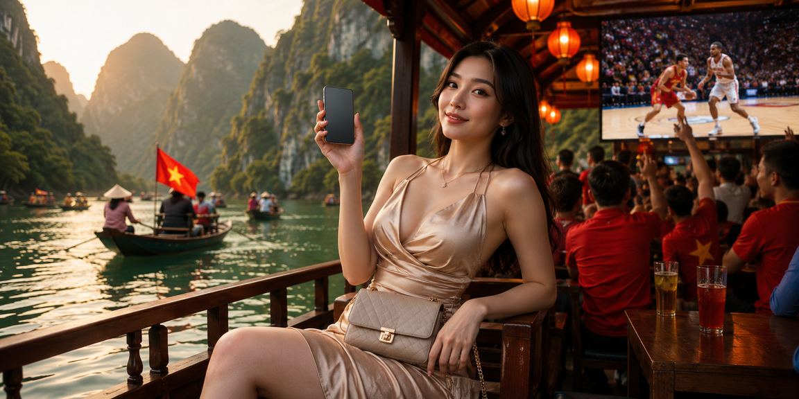 Người hâm mộ bóng rổ tại Ninh Bình theo dõi trận NBA và tra cứu kèo trên điện thoại